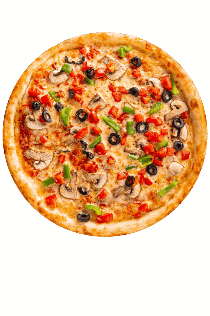 Pizza con champiñones frescos de dolce vita